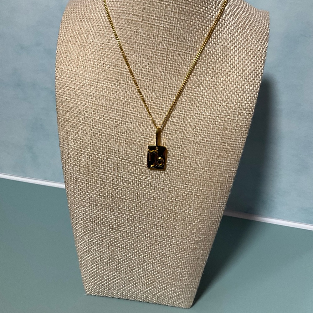 Gold Number Capricorn Pendant Necklace - Elegant Women's Jewelry